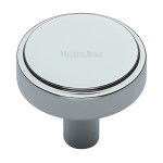 M Marcus Heritage Brass Stepped Disc Design Cabinet Knob 38mm 